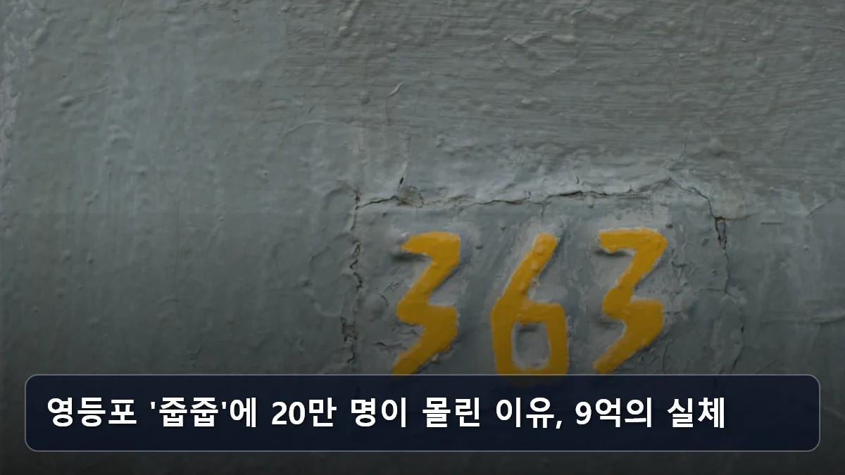 영등포 '줍줍'에 20만 명이 몰린 이유, 9억의 실체 관련 이미지