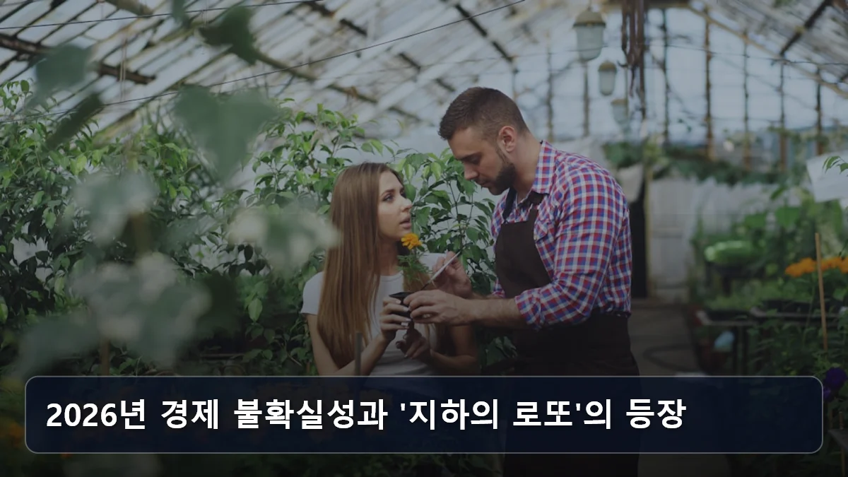 2026년 경제 불확실성과 '지하의 로또'의 등장 관련 이미지