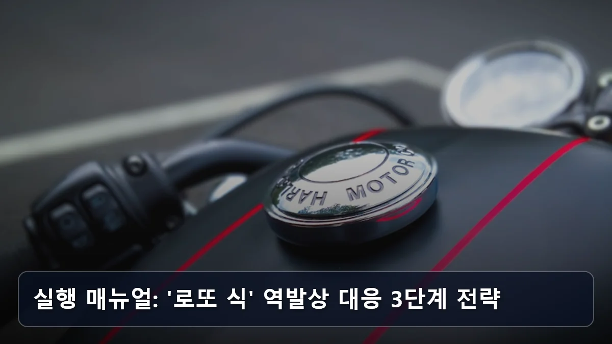 실행 매뉴얼: '로또 식' 역발상 대응 3단계 전략 관련 이미지