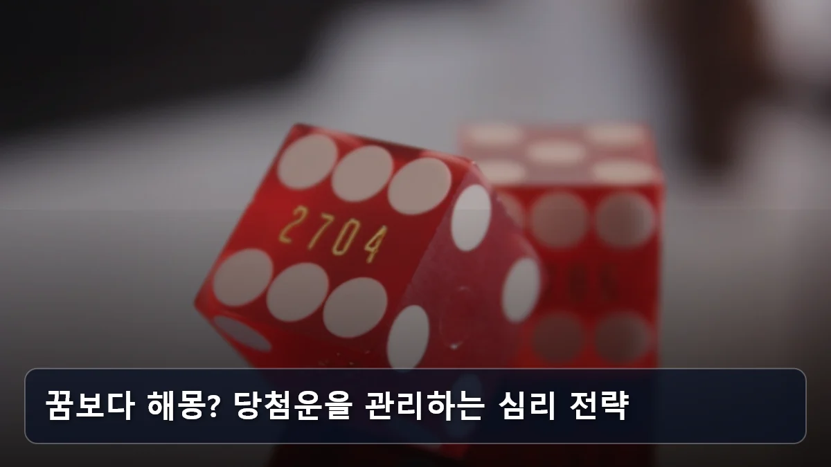 꿈보다 해몽? 당첨운을 관리하는 심리 전략 관련 이미지