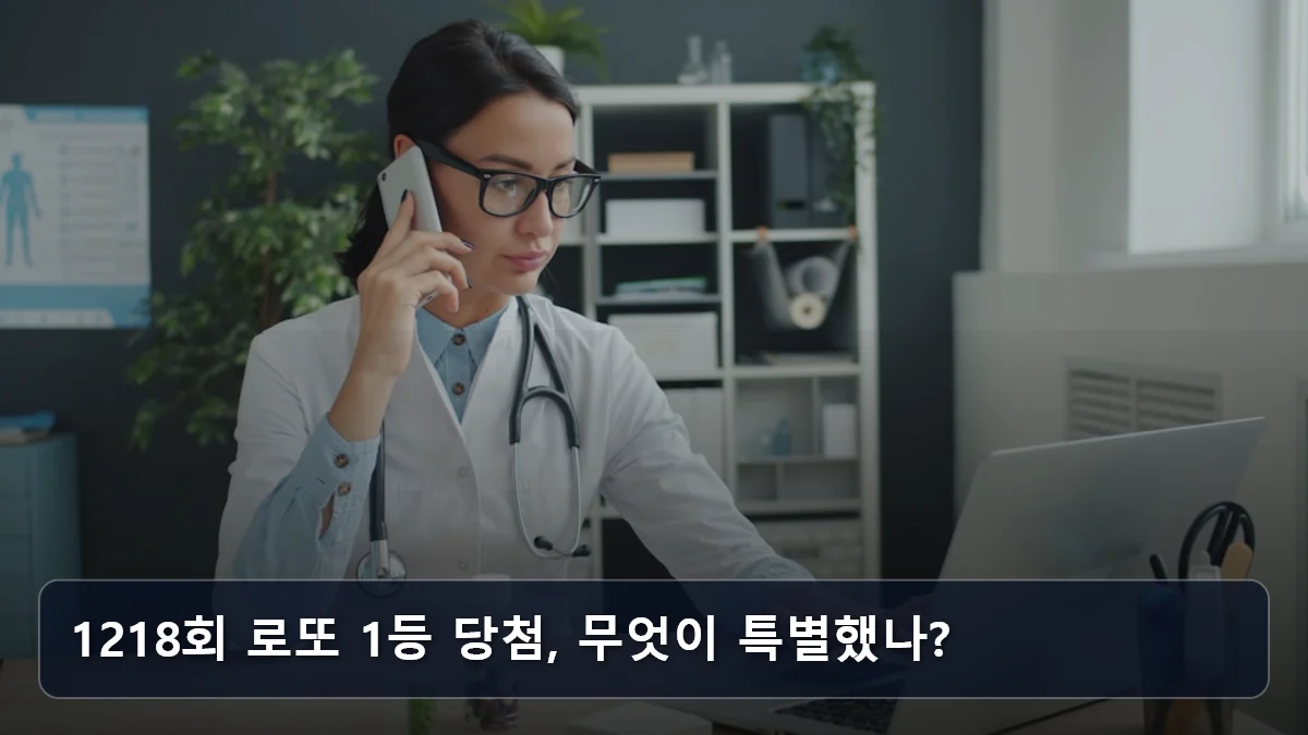 1218회 로또 1등 당첨, 무엇이 특별했나? 관련 이미지