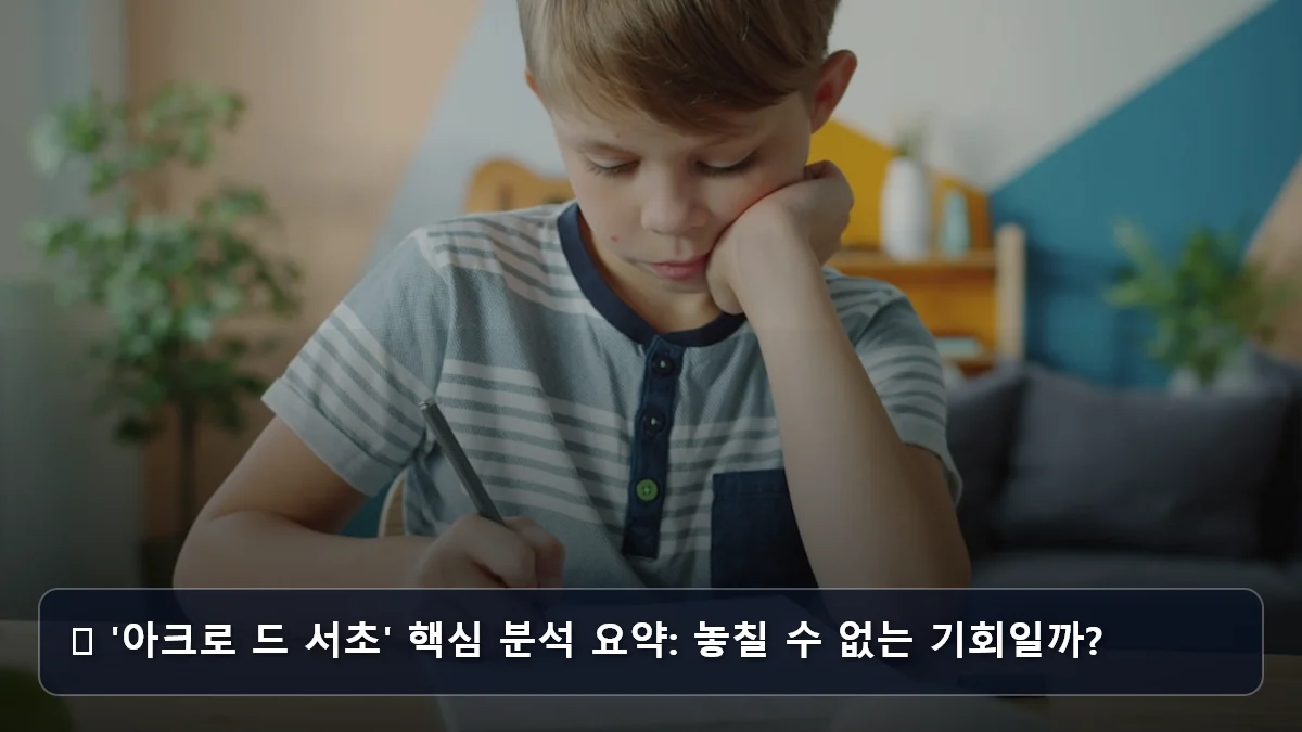 💸 '아크로 드 서초' 핵심 분석 요약: 놓칠 수 없는 기회일까? 관련 이미지