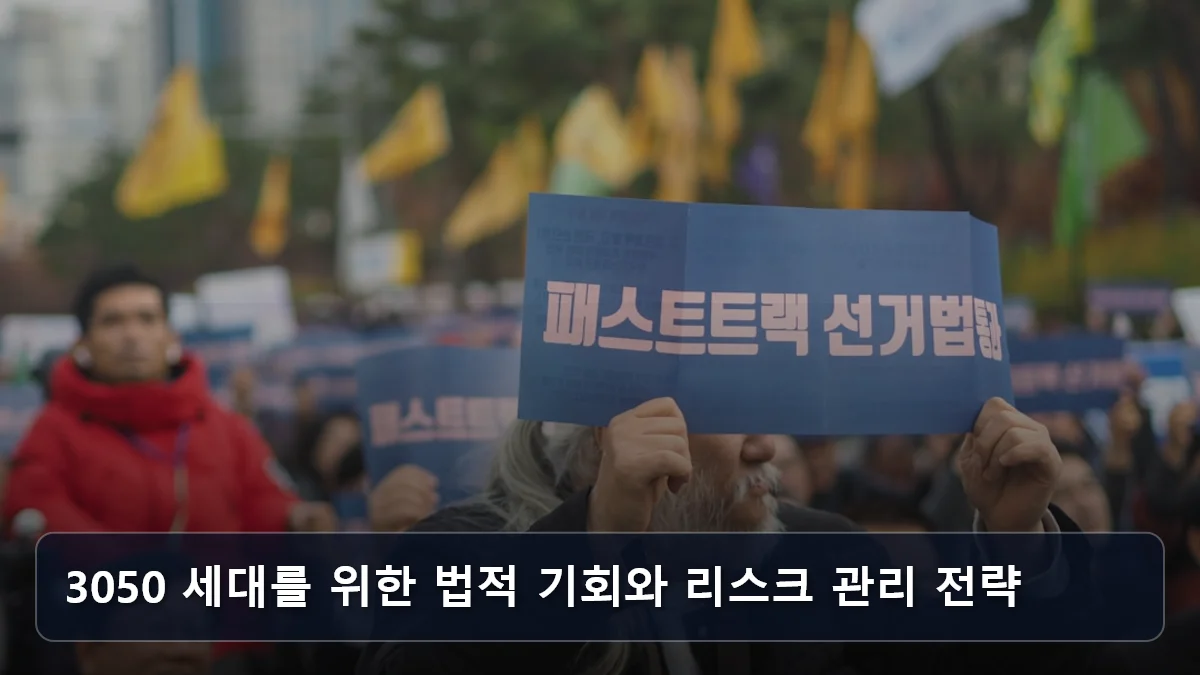 3050 세대를 위한 법적 기회와 리스크 관리 전략 관련 이미지