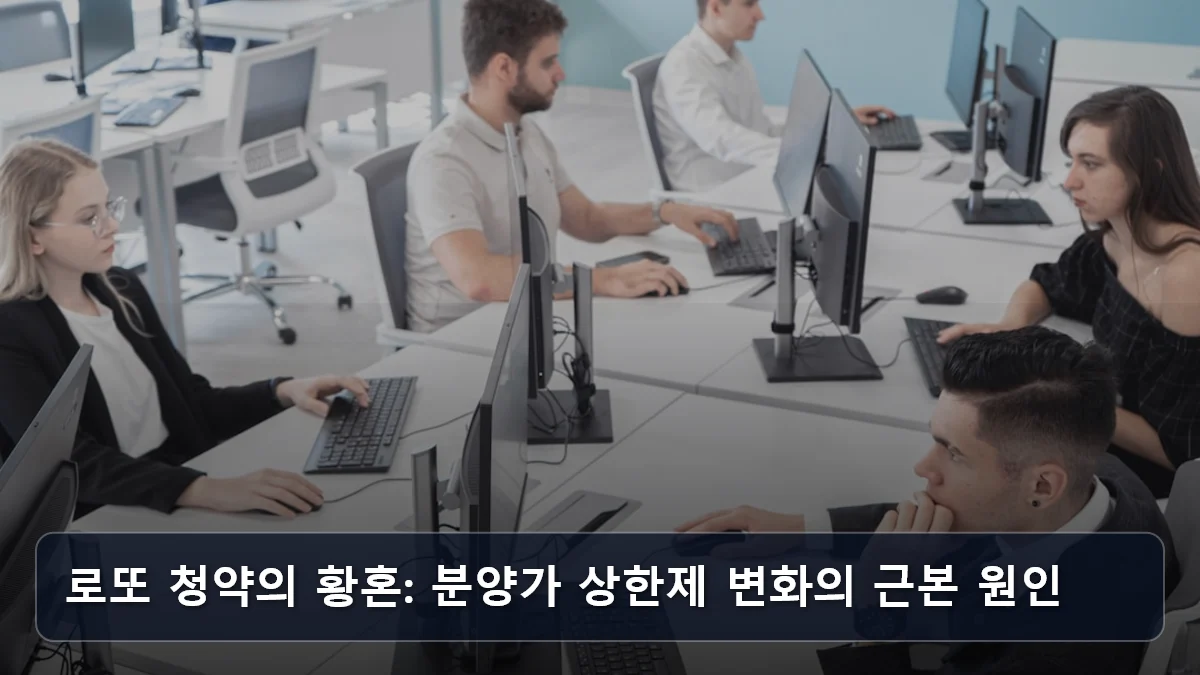 로또 청약의 황혼: 분양가 상한제 변화의 근본 원인 관련 이미지