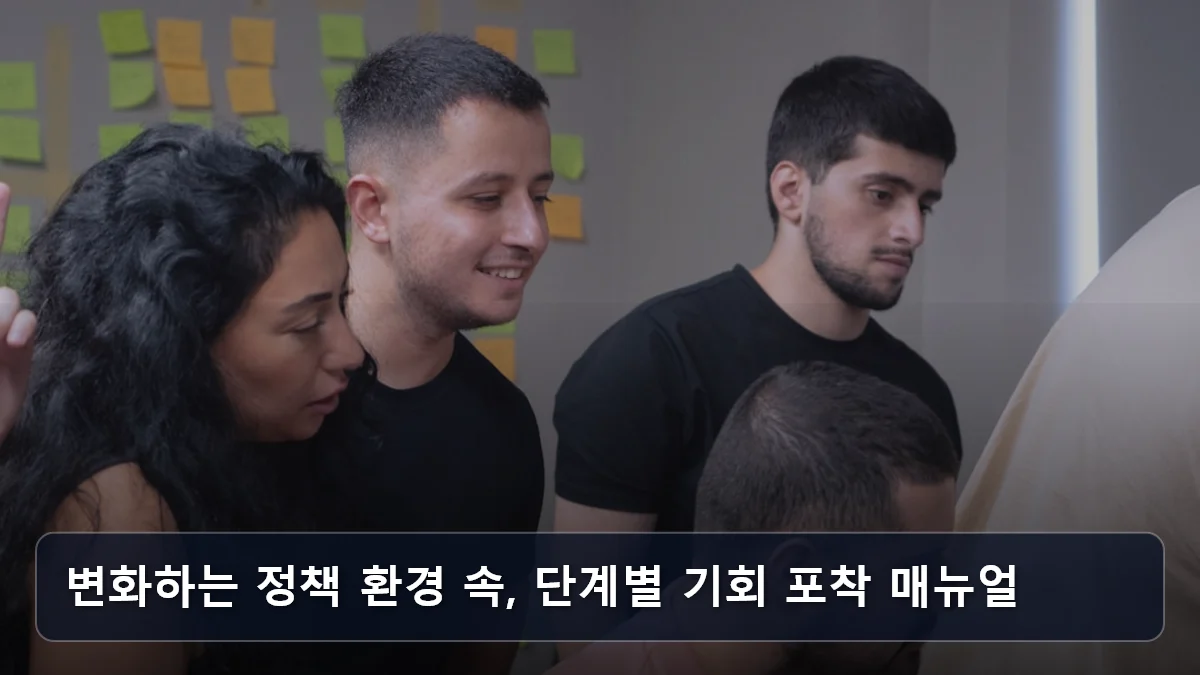 변화하는 정책 환경 속, 단계별 기회 포착 매뉴얼 관련 이미지