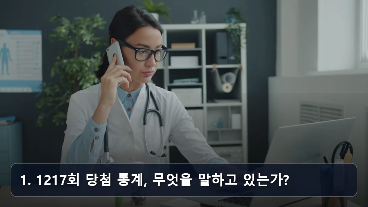 1. 1217회 당첨 통계, 무엇을 말하고 있는가? 관련 이미지