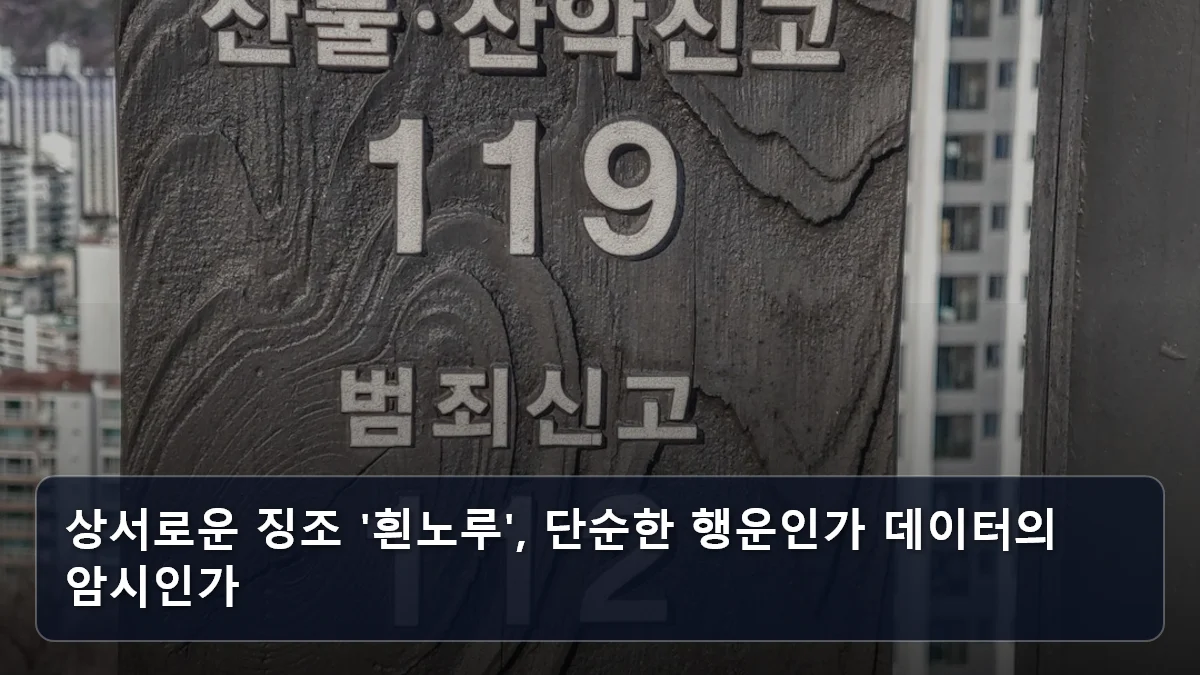 상서로운 징조 '흰노루', 단순한 행운인가 데이터의 암시인가 관련 이미지