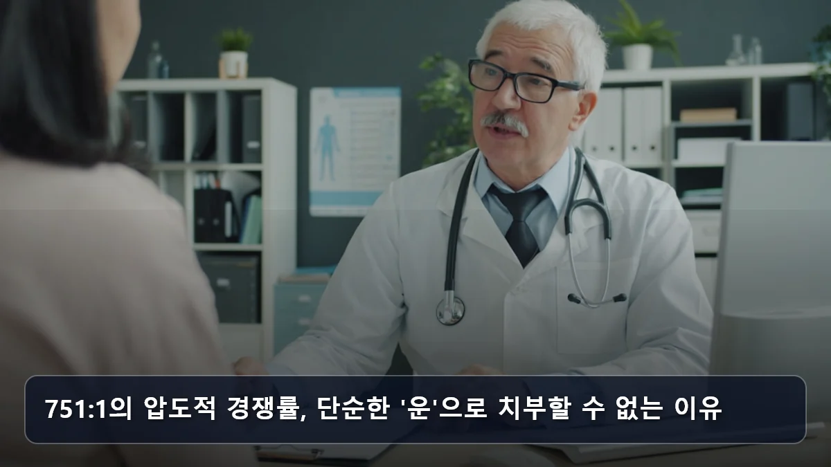 751:1의 압도적 경쟁률, 단순한 '운'으로 치부할 수 없는 이유 관련 이미지