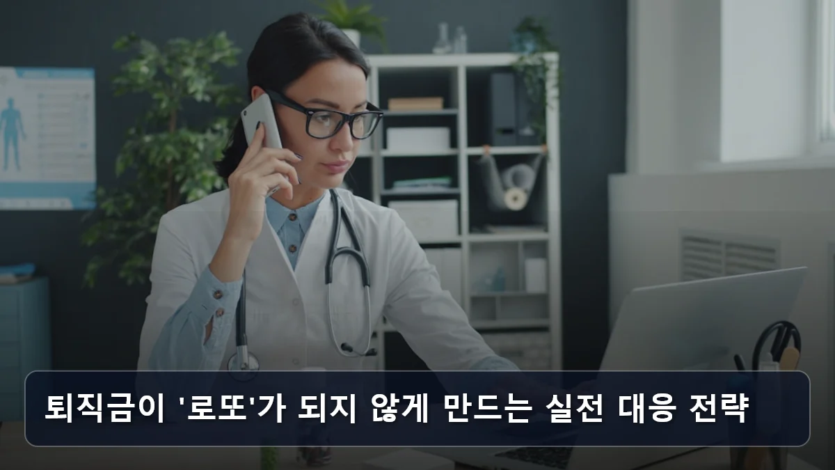 퇴직금이 '로또'가 되지 않게 만드는 실전 대응 전략 관련 이미지