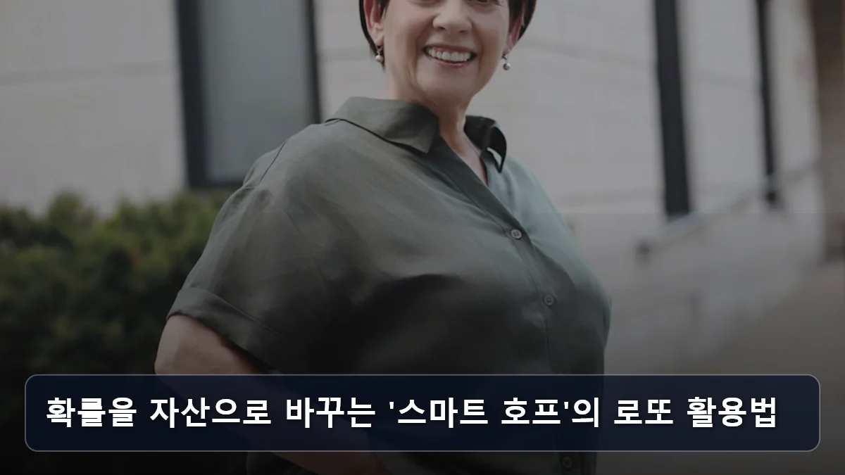 확률을 자산으로 바꾸는 '스마트 호프'의 로또 활용법 관련 이미지