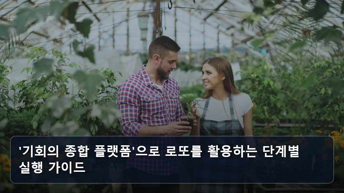 '기회의 종합 플랫폼'으로 로또를 활용하는 단계별 실행 가이드 관련 이미지