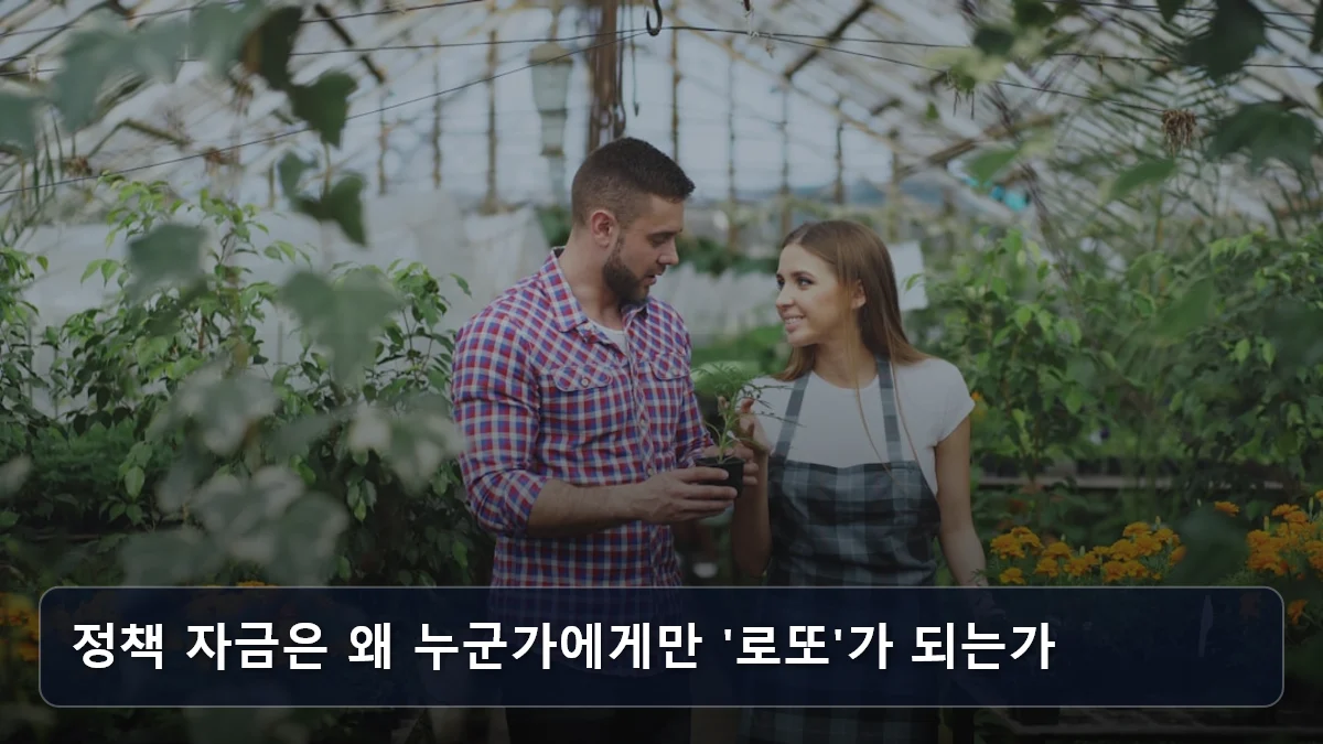 정책 자금은 왜 누군가에게만 '로또'가 되는가 관련 이미지