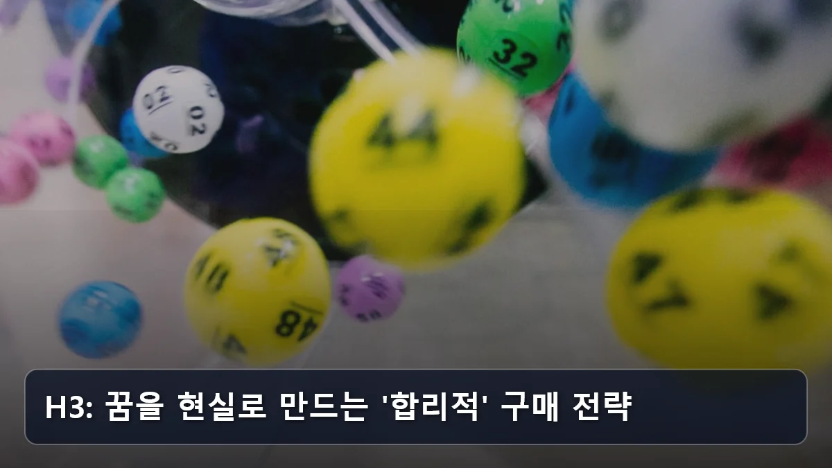 H3: 꿈을 현실로 만드는 '합리적' 구매 전략 관련 이미지