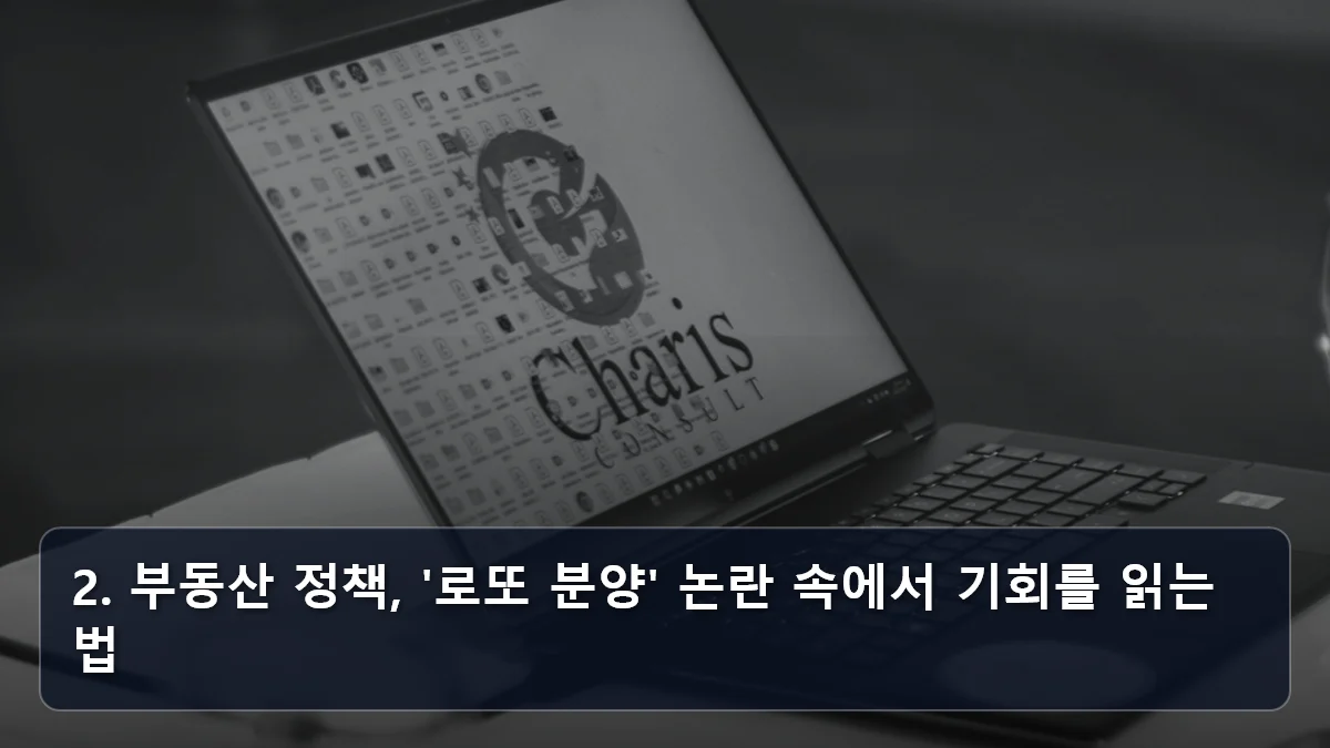 2. 부동산 정책, '로또 분양' 논란 속에서 기회를 읽는 법 관련 이미지