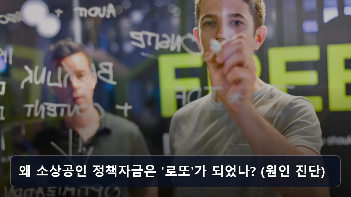 왜 소상공인 정책자금은 '로또'가 되었나? (원인 진단) 관련 이미지