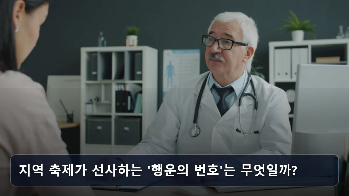 지역 축제가 선사하는 '행운의 번호'는 무엇일까? 관련 이미지